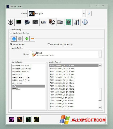 Скріншот Dxtory для Windows XP