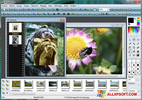 Скріншот PhotoFiltre для Windows XP