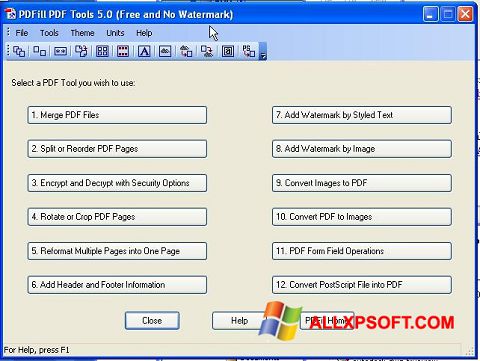 Скріншот Pdf995 для Windows XP