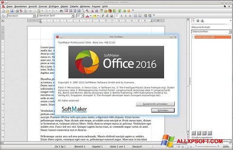 Скріншот SoftMaker Office для Windows XP