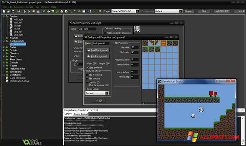 Скріншот GameMaker: Studio для Windows XP
