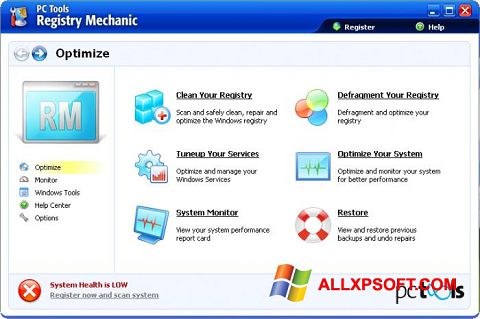 Скріншот Registry Mechanic для Windows XP