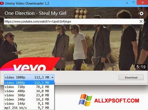 Скріншот Ummy Video Downloader для Windows XP