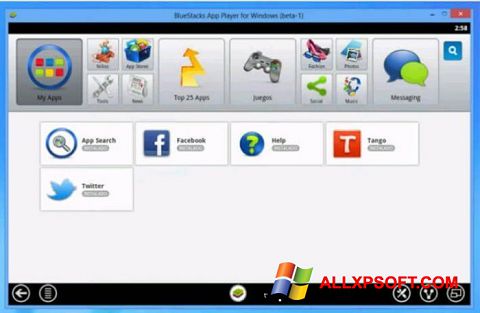 Скріншот Tango для Windows XP