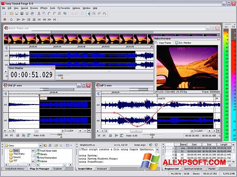 Скріншот Sound Forge для Windows XP