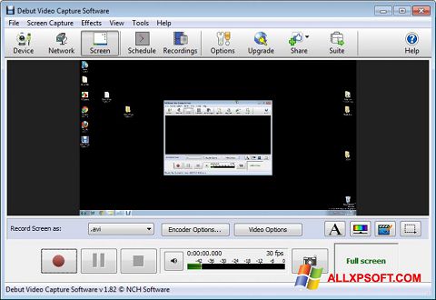 Скріншот Debut Video Capture для Windows XP
