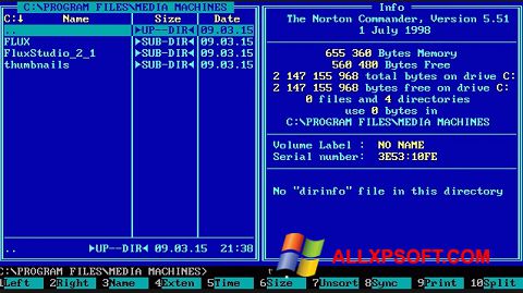 Скріншот Norton Commander для Windows XP