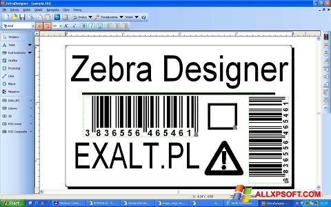 Скріншот Zebra Designer для Windows XP