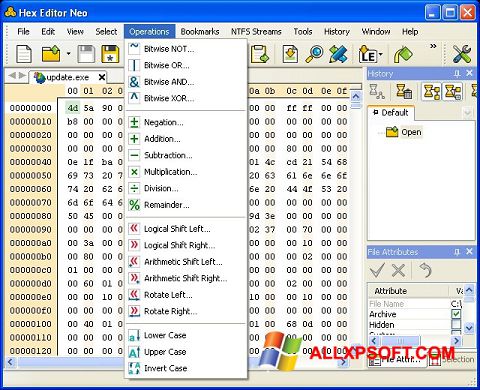 Скріншот Hex Editor Neo для Windows XP