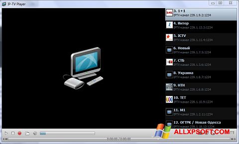 Скріншот IP-TV Player для Windows XP
