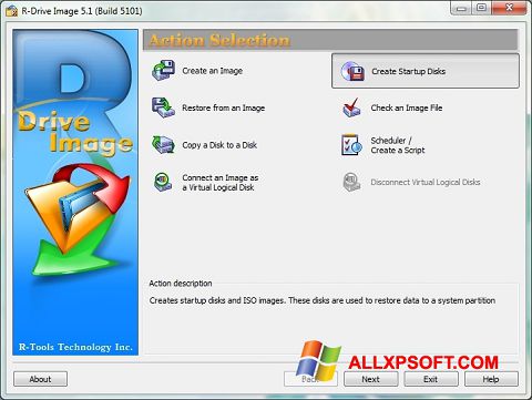 Скріншот R-Drive Image для Windows XP