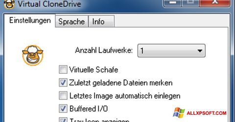 Скріншот Virtual CloneDrive для Windows XP