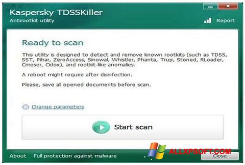 Скріншот Kaspersky TDSSKiller для Windows XP
