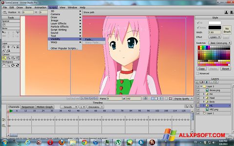 Скріншот Anime Studio для Windows XP
