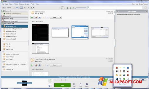 Скріншот Picasa для Windows XP