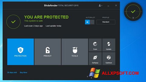 Скріншот Bitdefender для Windows XP