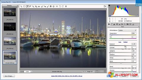 Скріншот Adobe Camera Raw для Windows XP