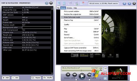 Скріншот FLV Player для Windows XP