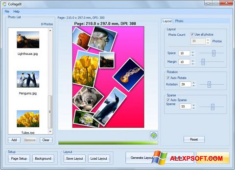Скріншот CollageIt для Windows XP