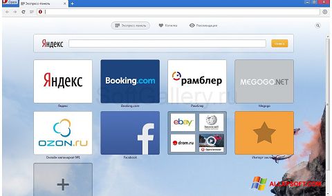 Скріншот Opera Next для Windows XP