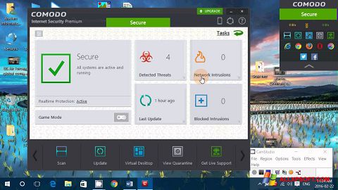 Скріншот Comodo Internet Security Premium для Windows XP