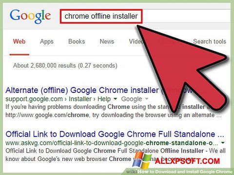 Скріншот Google Chrome Offline Installer для Windows XP
