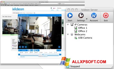 Скріншот Ivideon Server для Windows XP
