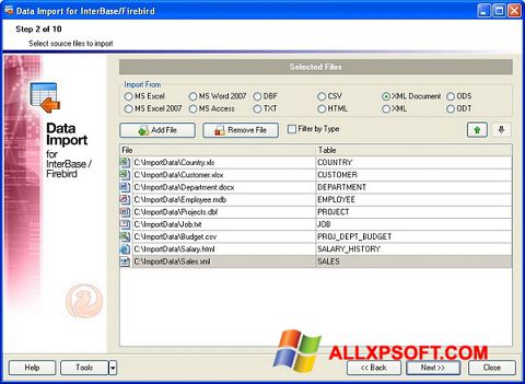Скріншот Firebird для Windows XP