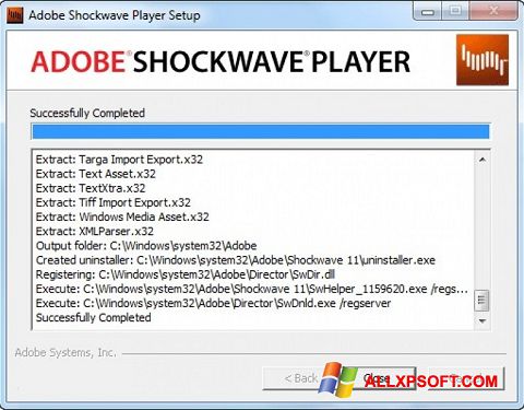 Скріншот Shockwave Player для Windows XP