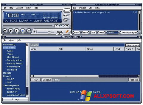 Скріншот Winamp Lite для Windows XP