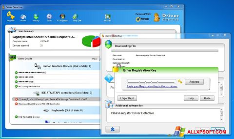 Скріншот Driver Detective для Windows XP