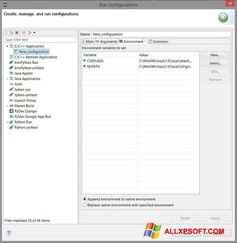 Скріншот Eclipse для Windows XP