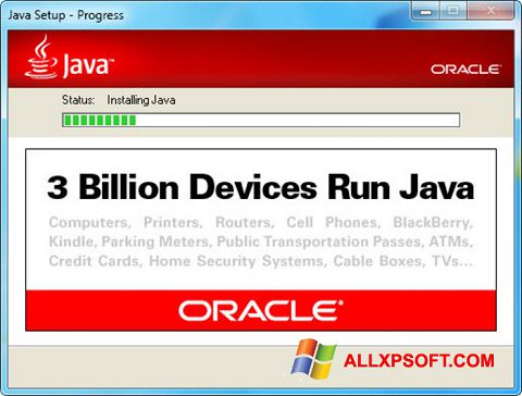 Скріншот Java Runtime Environment для Windows XP