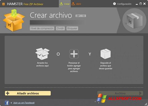 Скріншот Hamster Free ZIP Archiver для Windows XP