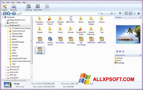 Скріншот Magic Photo Recovery для Windows XP