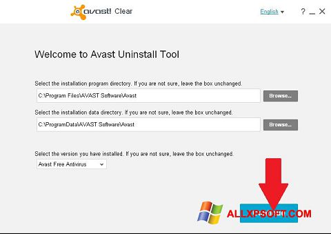 Скріншот Avast Uninstall Utility для Windows XP