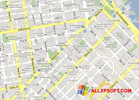 Скріншот Google Maps для Windows XP