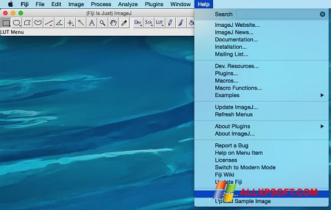 Скріншот ImageJ для Windows XP