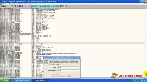 Скріншот PDF2Word для Windows XP