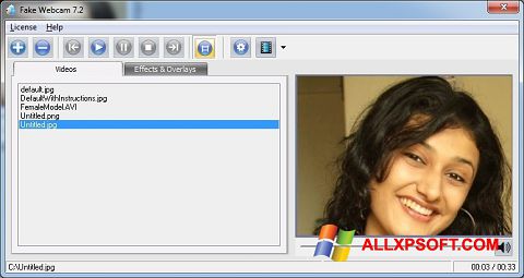 Скріншот Fake Webcam для Windows XP