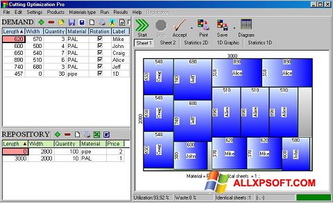 Скріншот Cutting для Windows XP