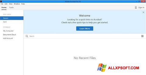 Скріншот Adobe Acrobat Pro DC для Windows XP