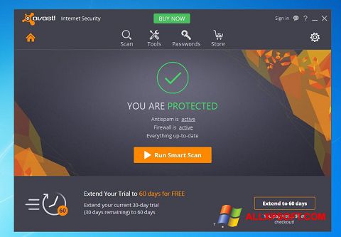 Скріншот Avast Internet Security для Windows XP