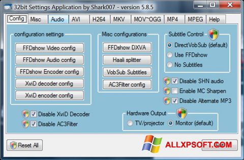 Скріншот Vista Codec Package для Windows XP