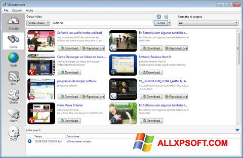 Скріншот VDownloader для Windows XP