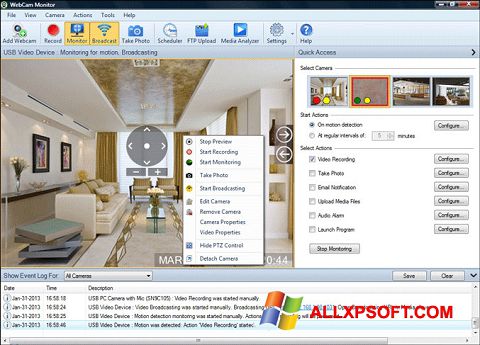 Скріншот WebCam Monitor для Windows XP
