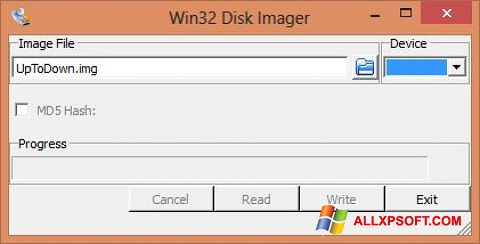 Скріншот Win32 Disk Imager для Windows XP