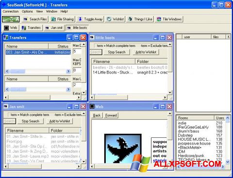 Скріншот Soulseek для Windows XP