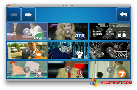 Скріншот Crystal TV для Windows XP