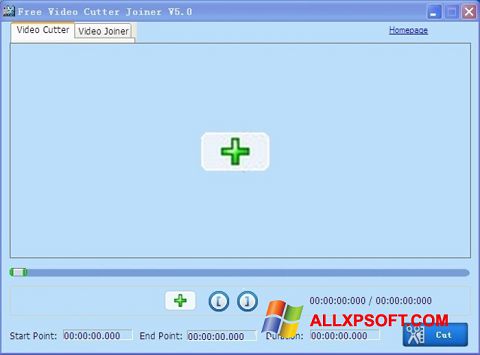 Скріншот Free Video Cutter для Windows XP